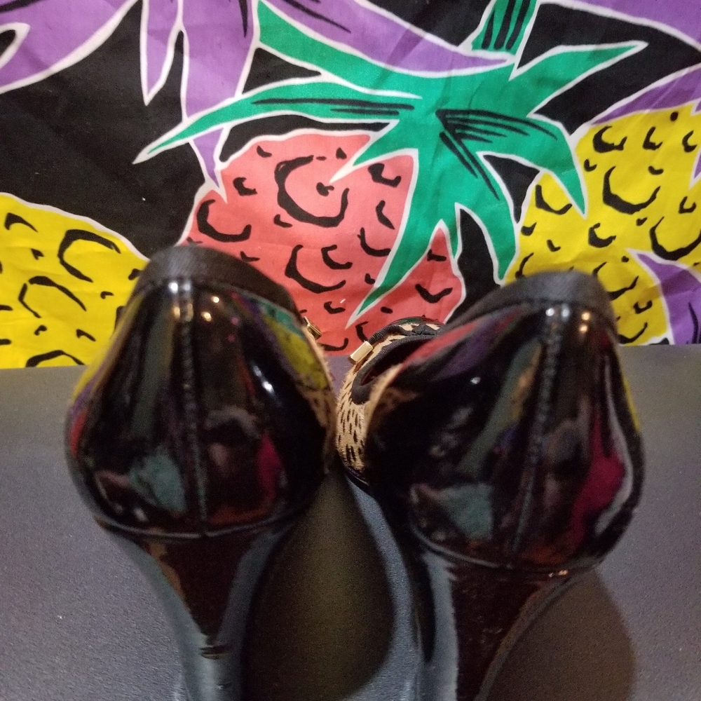Coach poppy leopard calf hair pumps 7.5 - Picture 4 of 6